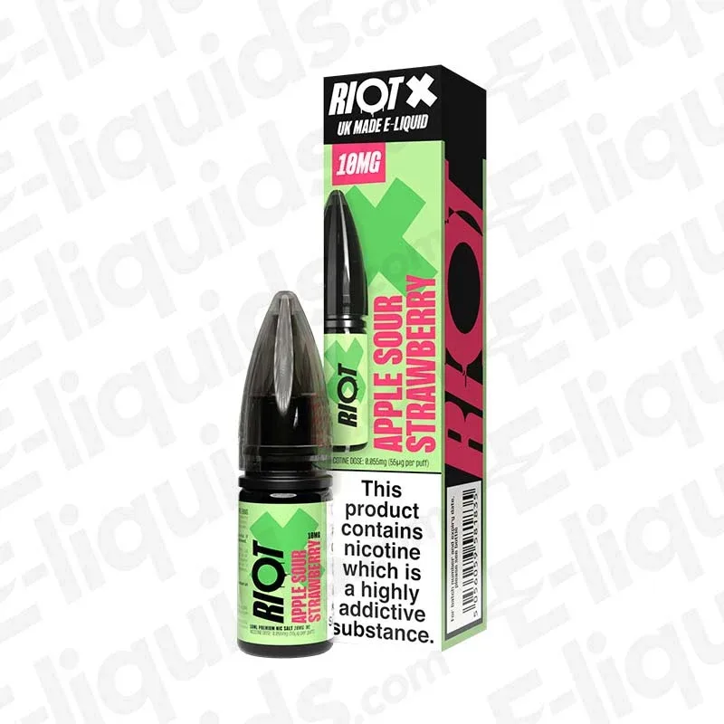 Riot Squad X Apple Sour Strawberry Nic Salt - Image 2