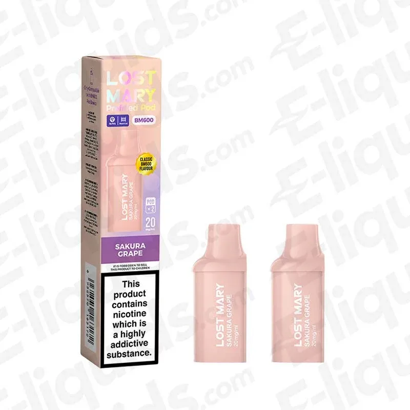 Lost Mary BM600 Sakura Grape Prefilled Pods 2 Pack
