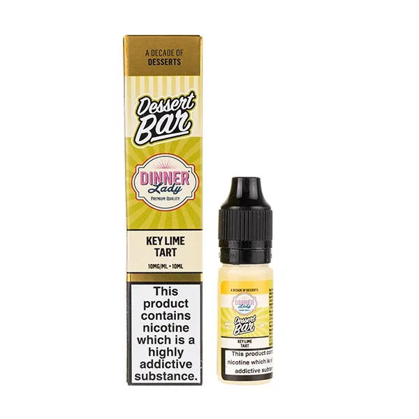 Key Lime Tart Nic Salt E-Liquid by Dinner Lady Dessert Bar Salts