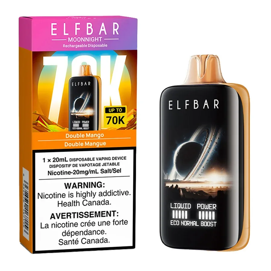 Elf Bar MoonNight 70K Disposable Vape Device - Double Mango 20ml