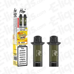 Higo Krystal Pro 600 Fruit Gum Prefilled Pods 2 Pack