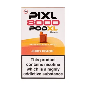 Juicy Peach Pixl 8000 Prefilled Pod + Refill Pack