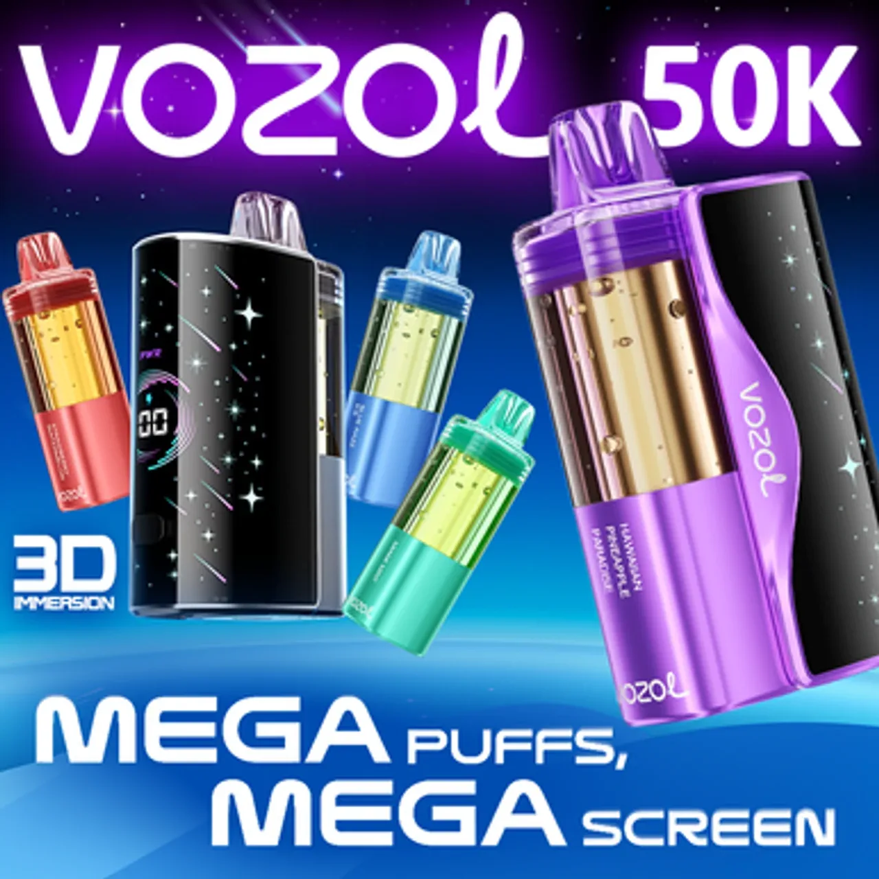 Vozol MEGA 50,000 Puffs Disposable Kit