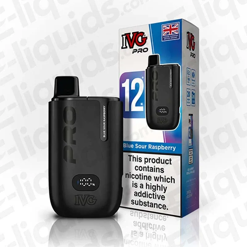 IVG Pro 12 20mg Blue Sour Raspberry Prefilled Pod Kit