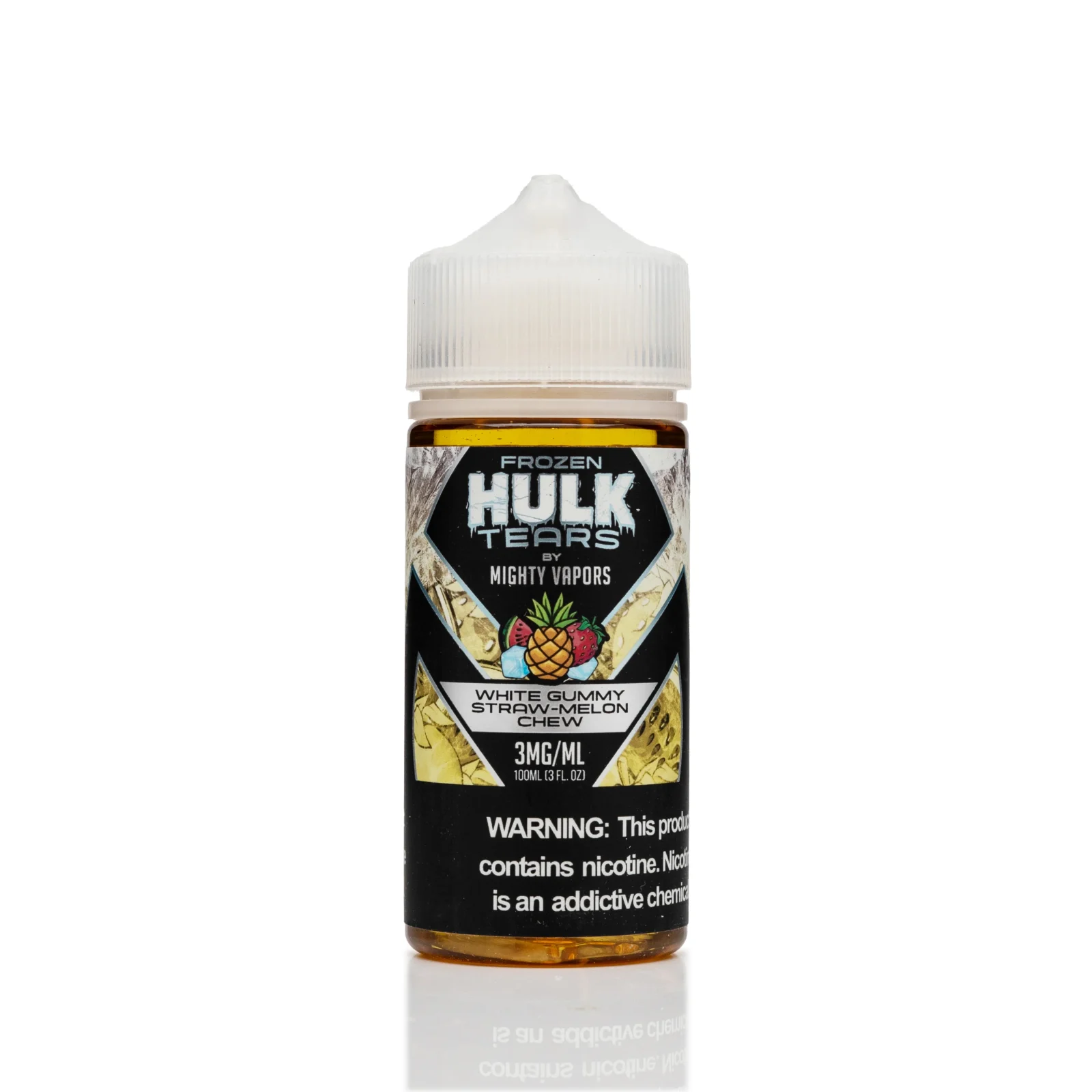 Hulk Tears E-Liquid - Frozen White Gummy Straw-Melon Chew - 100ml