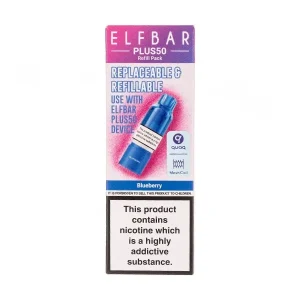 Blueberry Plus 50 Prefilled Pod + Refill by Elf Bar