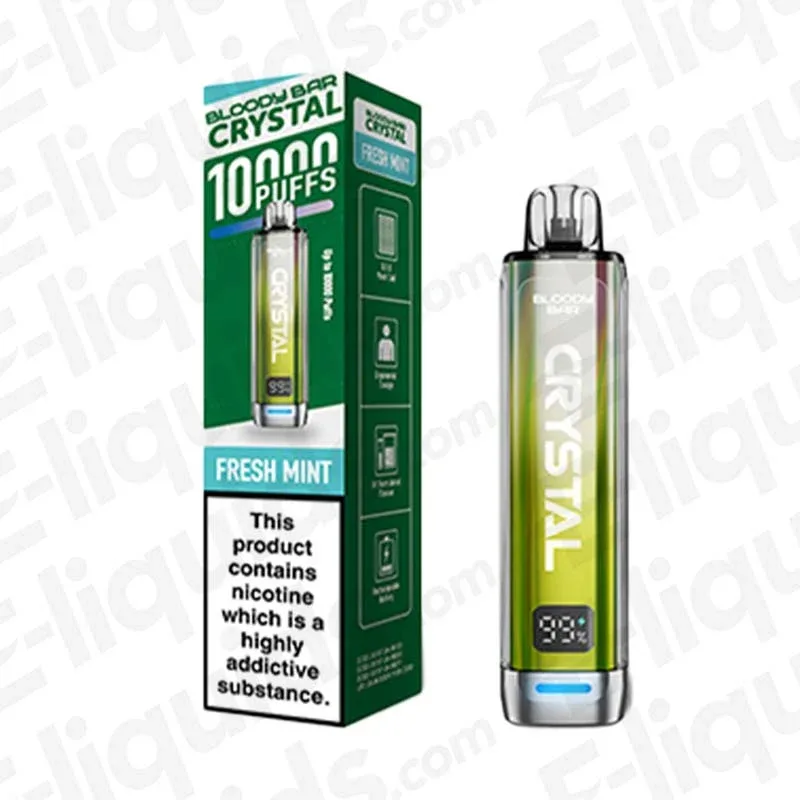 Bloody Bar Crystal 10K Fresh Mint Prefilled Pod Kit