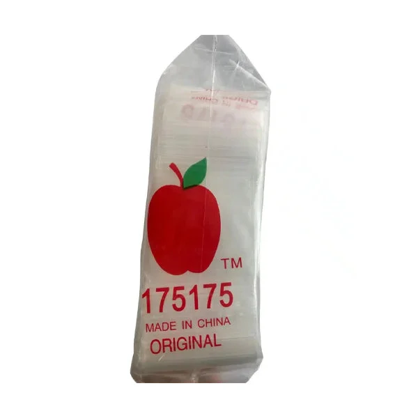 Non branded (Accessories)(1-Pack 100ct) BG4 Medium Apple Baggies – Size 175175