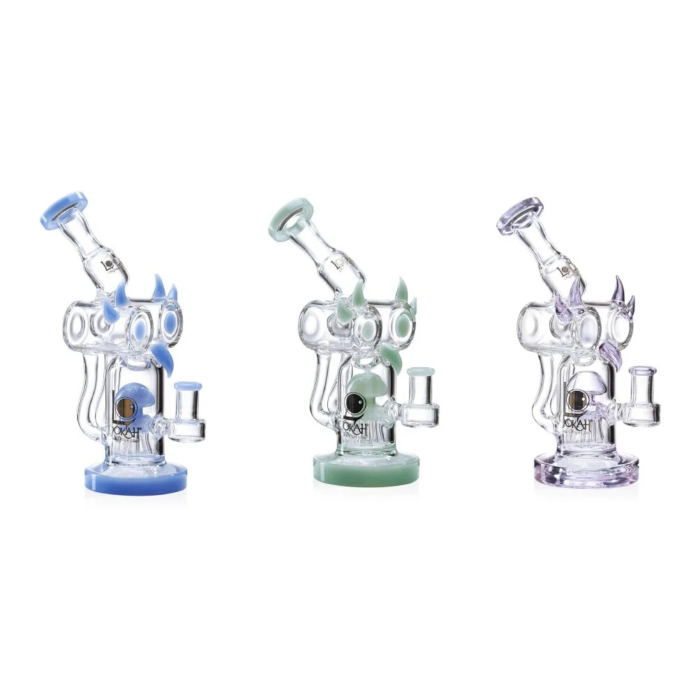 Lookah (Dab Rig) 10” Recycler Percolator Fantasy Bird Water Pipe
