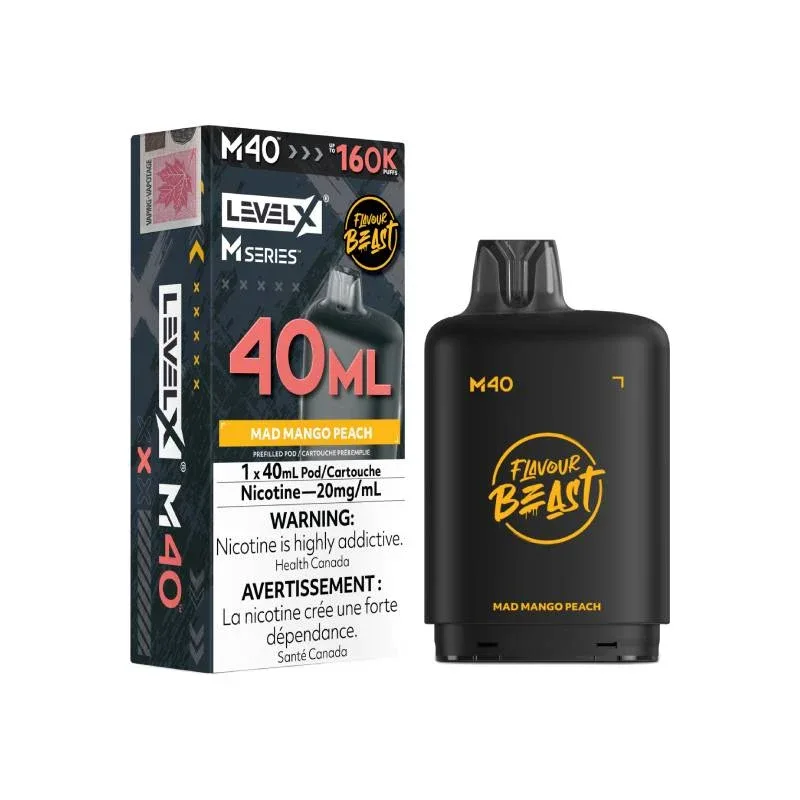 Level X M40 Series - Mad Mango Peach 160K Pods