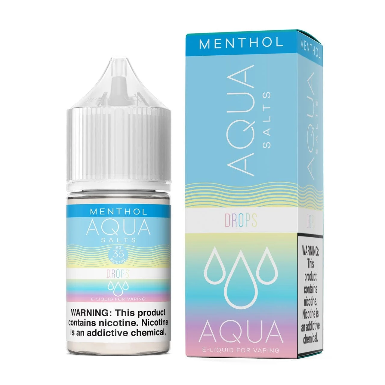 Drops Menthol by Aqua Synthetic Nicotine Salts 30ML