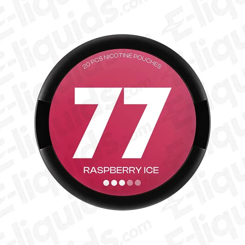 77 Raspberry Ice Nicotine Pouches - Image 2