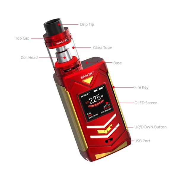 SMOK Veneno 225W TC Mod with TFV8 Big Baby Light Edition Kit - Image 2