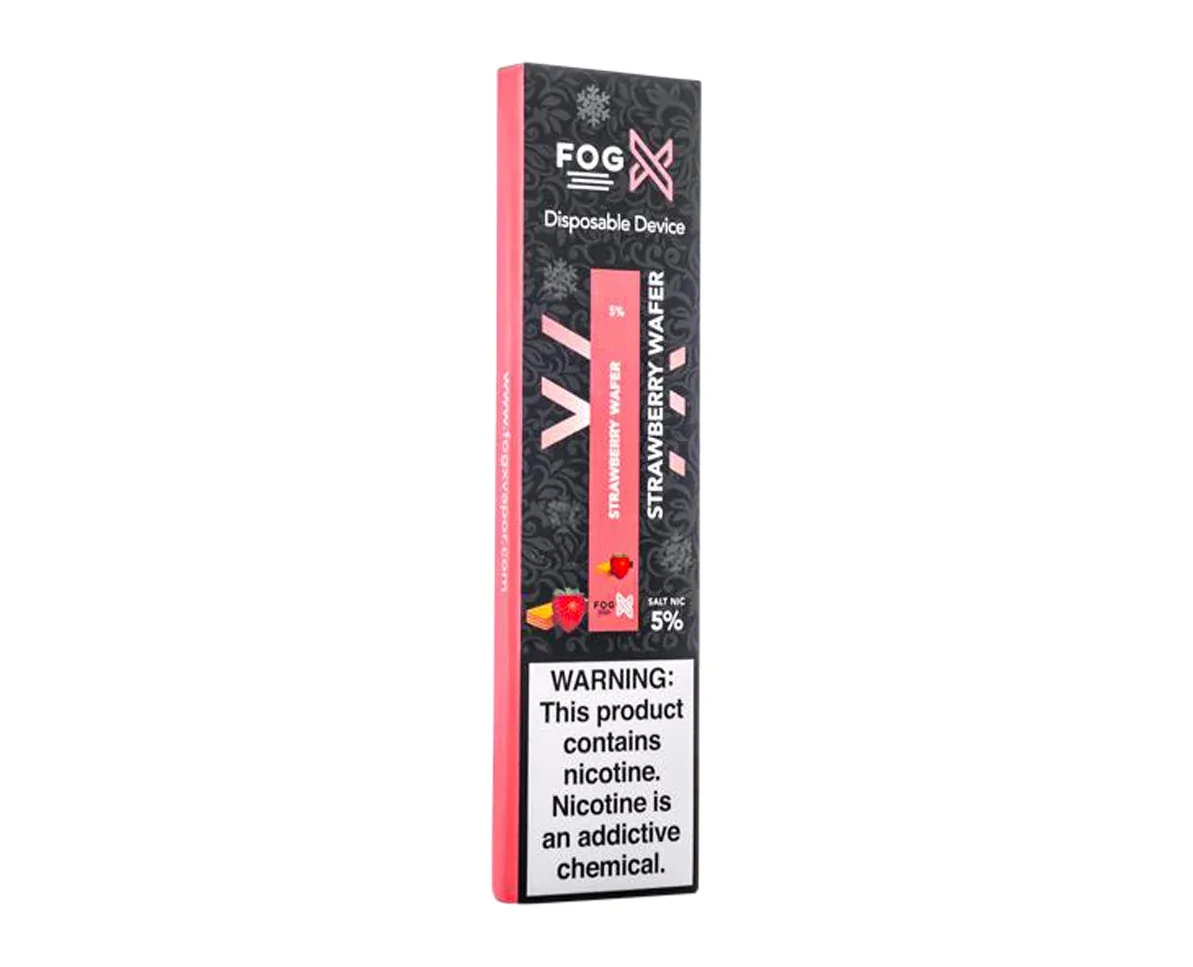 Fog X Vapor Strawberry Wafer Disposable Device