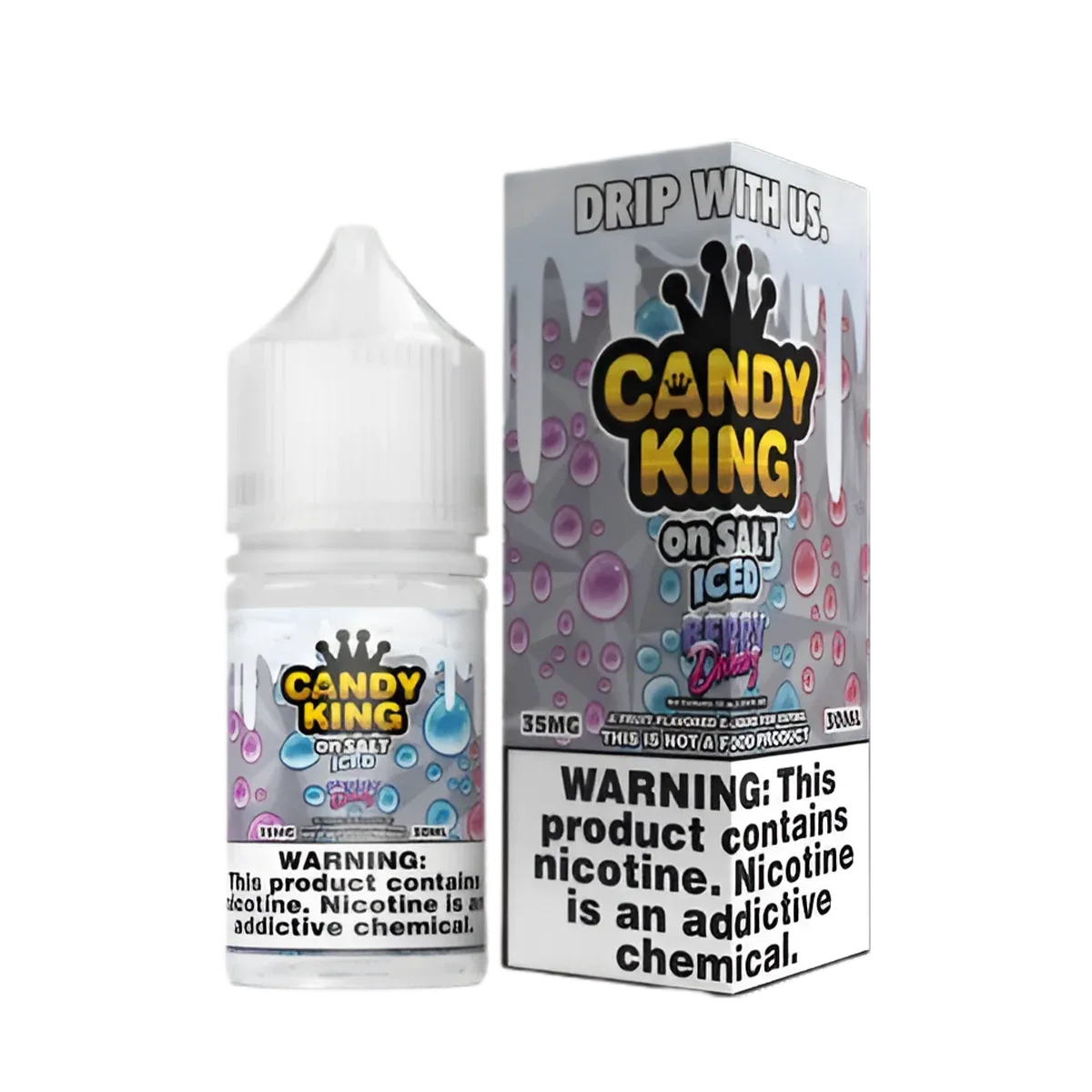 Candy King Iced Salt Nicotine Vape Juice - Image 2