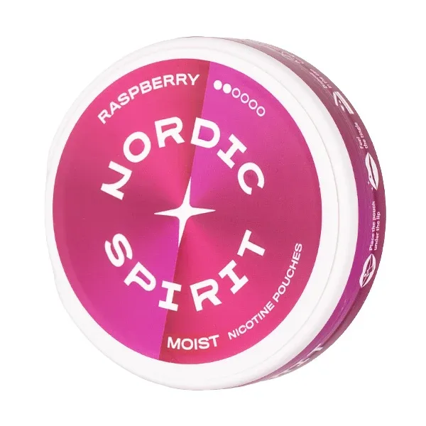 Raspberry Standard Nicotine Pouches by Nordic Spirit
