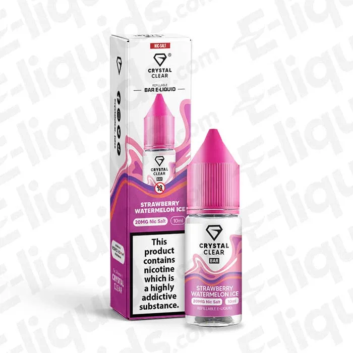 Crystal Clear Strawberry Watermelon Ice Nic Salt