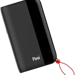 Pivoi 10000mAh Power Bank with Built in Lightning Cable