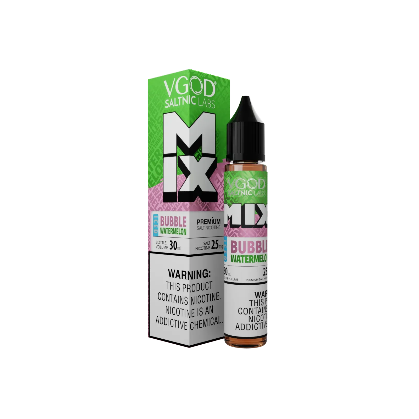 VGOD Salt Nic Labs Iced Mix Bubble Watermelon
