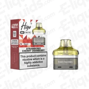 Higo BB 4000 Strawberry Cherry Cranberry Prefilled Pod