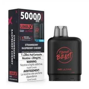 Level X Flavour Beast G2 Ultra Strawberry Raspberry Cherry Iced (6/box)