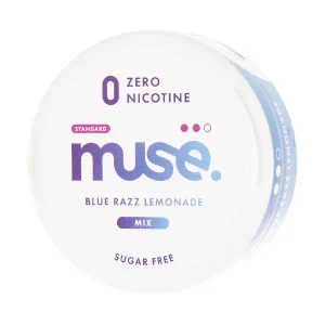 Blue Razz Lemonade Zero Nicotine Pouches by Muse