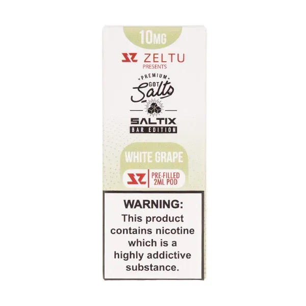 White Grape X3 Got Salts Saltix Prefilled Pods by Zeltu