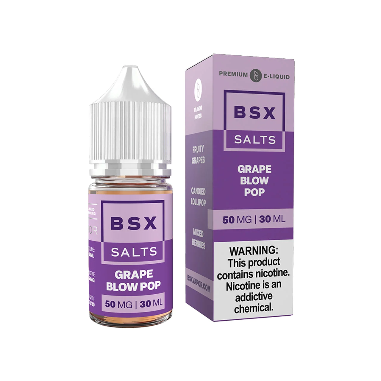 Glas BSX Salt Grape Blow Pop eJuice