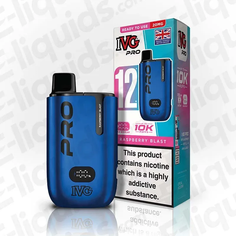 IVG Pro 12 20mg Raspberry Blast Prefilled Pod Kit