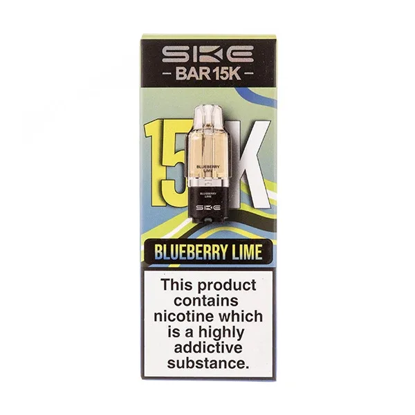 Blueberry Lime Bar 15K Prefilled Pod + Refill by SKE