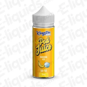 Kingston Banana Ice Pod Juice 50/50 100ml Shortfill Vape Juice