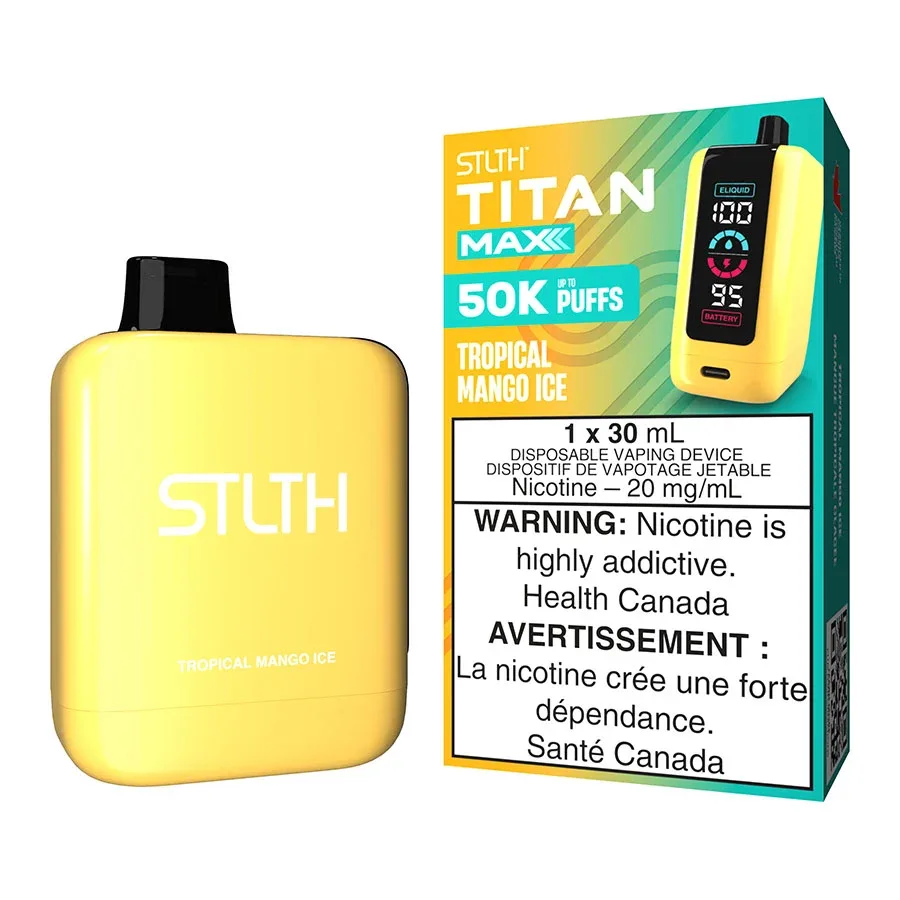 STLTH Titan Max Disposable Vape Device - Tropical Mango Ice