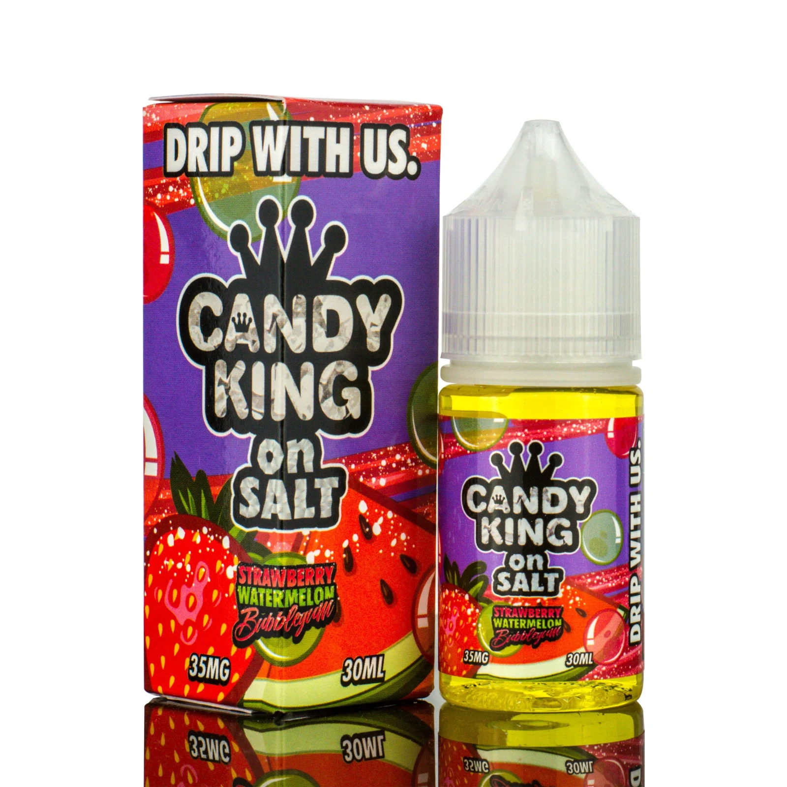 Strawberry Watermelon Bubblegum Candy King Salts 30mL