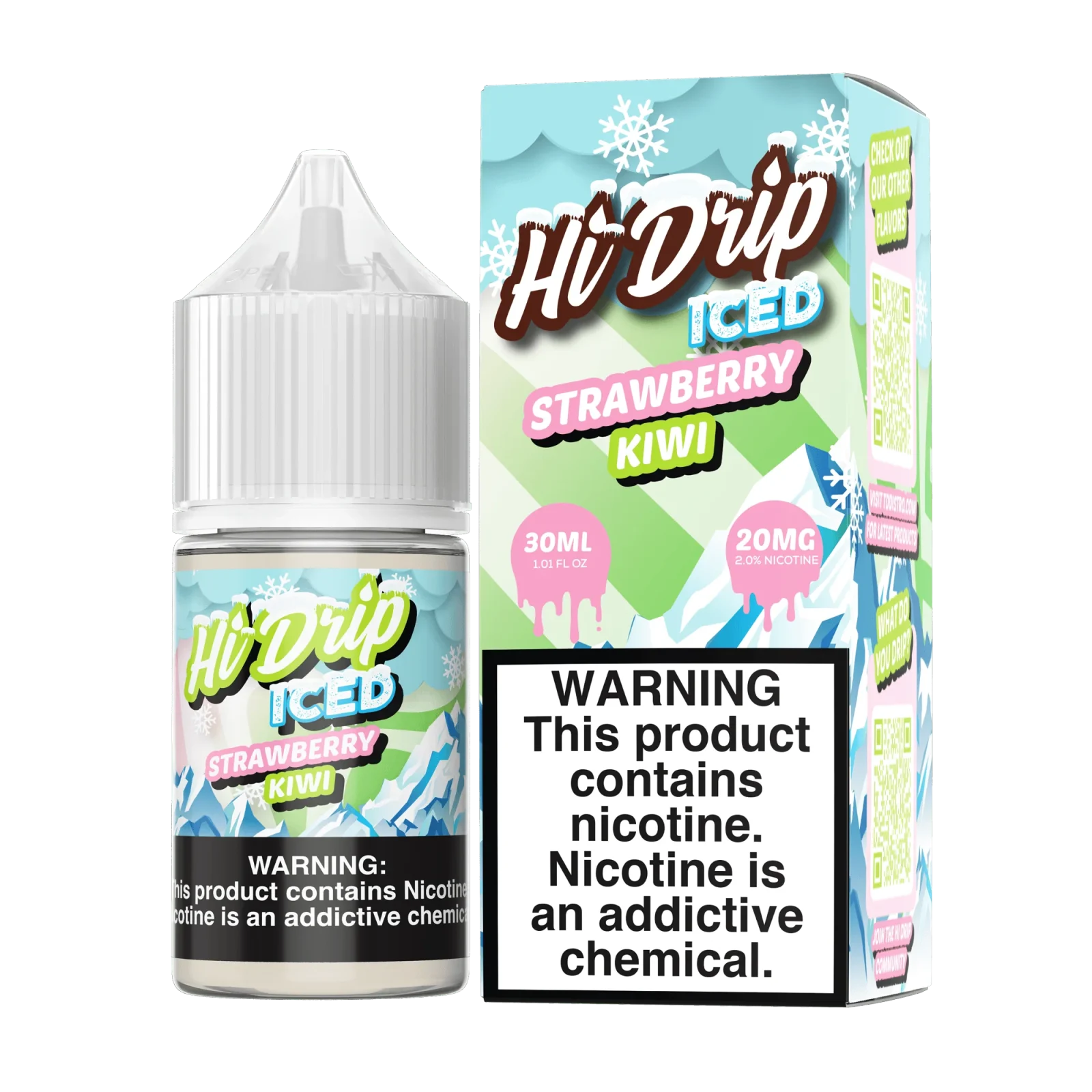 Strawberry Kiwi ICED SALT - Hi Drip - 30mL