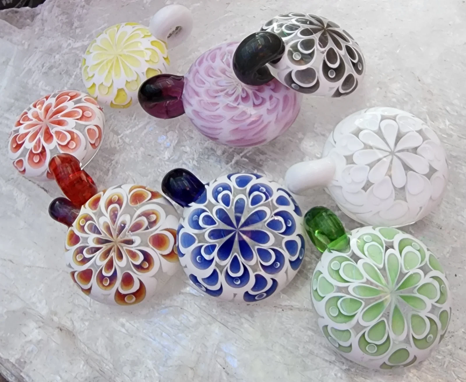 Locally Hand-Blown Glass Pendants - Image 2