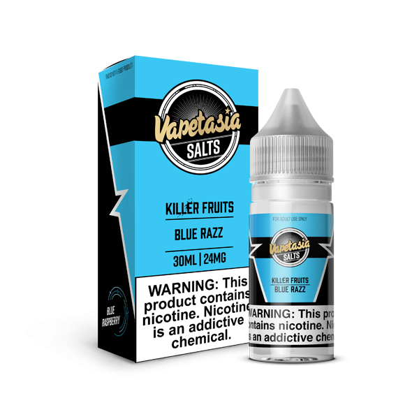 Vapetasia Killer Fruits Salt Blue Razz eJuice