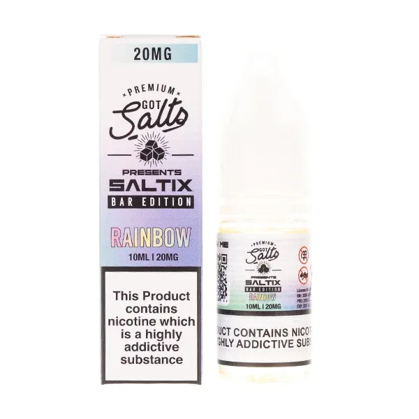 Rainbow Saltix Bar Edition Nic Salt E-Liquid by Got Salts