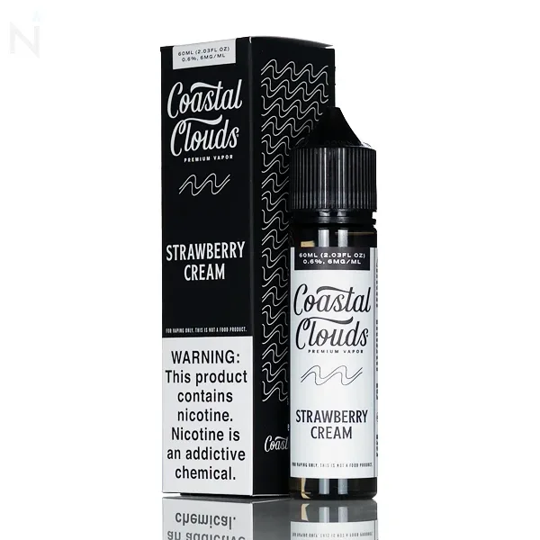Coastal Clouds E-Liquid - Strawberry Cream - 60mL