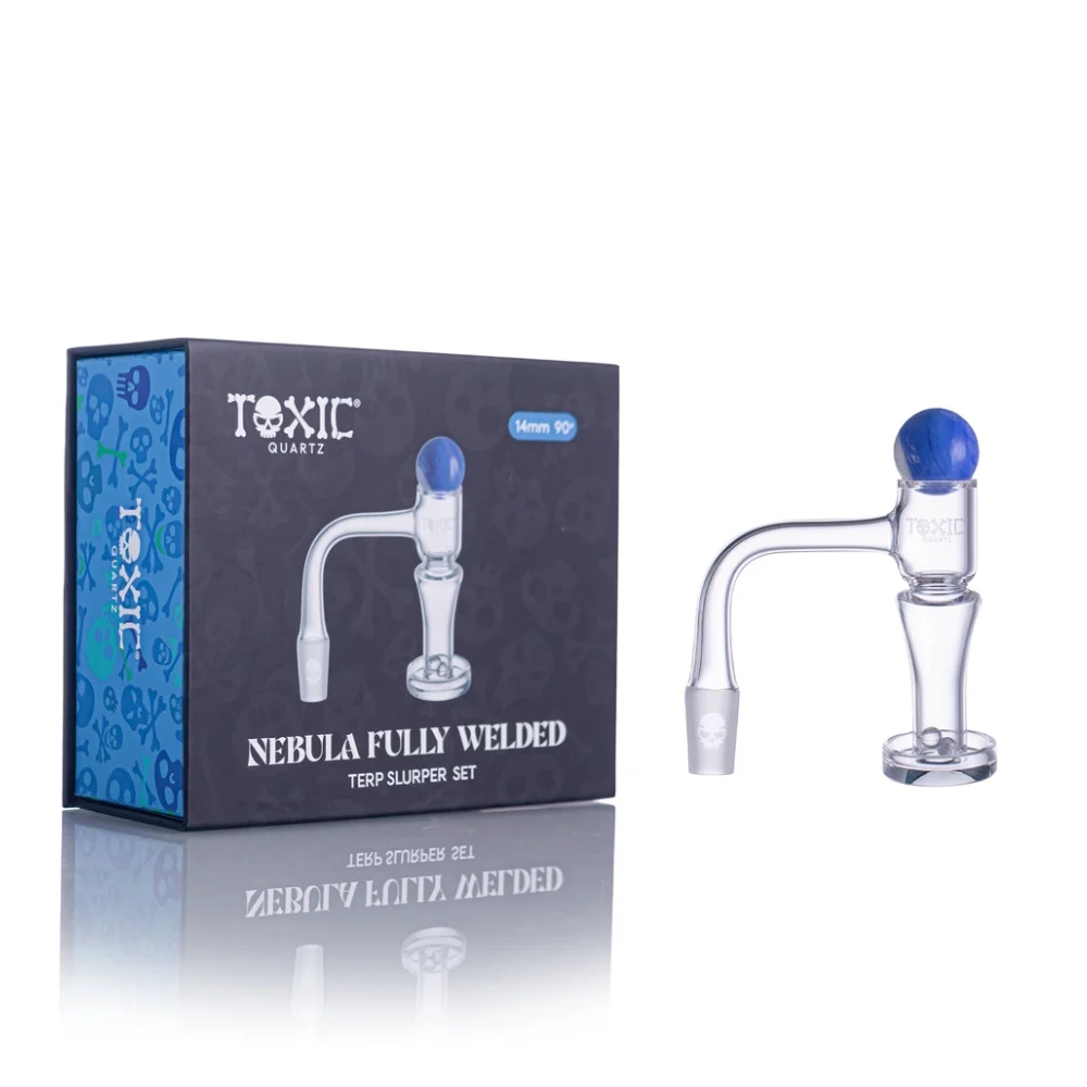MKGlass TXQB18 Toxic 14MM 90° Nebula Fully Welded Terp Slurper Set