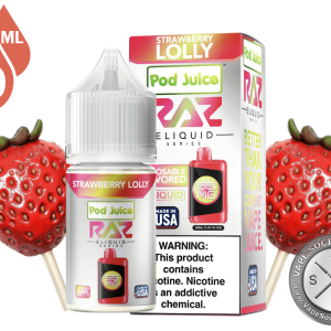 Strawberry Lolly Pod Juice x RAZ Salt 30ml