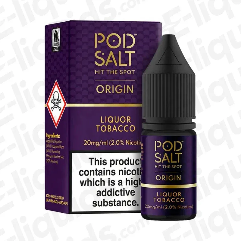 Pod Salt Origin Liquor Tobacco Nic Salt