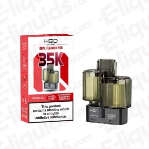 HQD Glow Air 35K Cherry Ice-Strawberry Raspberry Cherry Ice Prefilled Pod