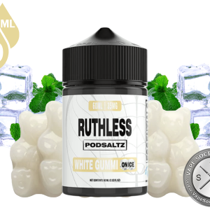 White Gummi On Ice Ruthless Essentials Pod Salt 60ml