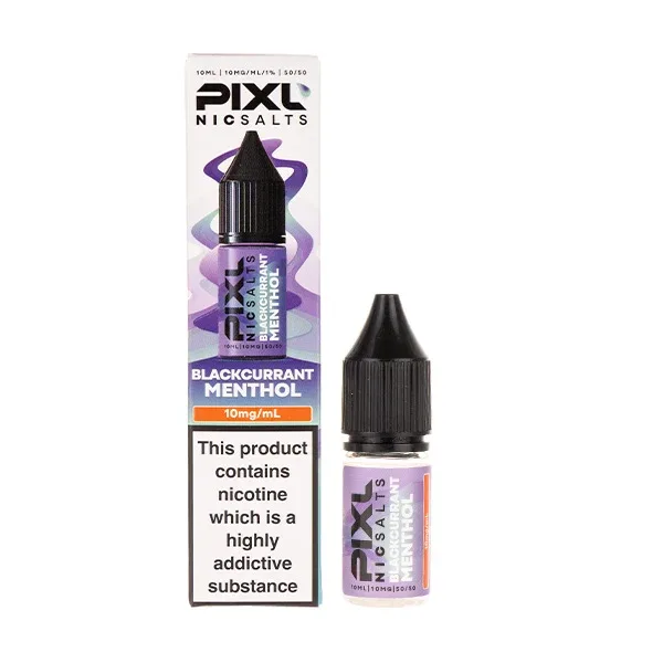 Blackcurrant Menthol Nic Salt E-Liquid by Pixl