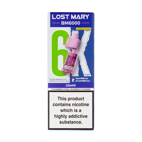 Grape BM6000 Prefilled Pod + Refill by Lost Mary - Image 2