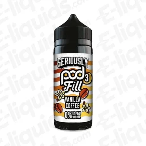 Doozy Vape Co Vanilla Coffee Seriously Pod Fill 3 100ml Shortfill Vape Juice