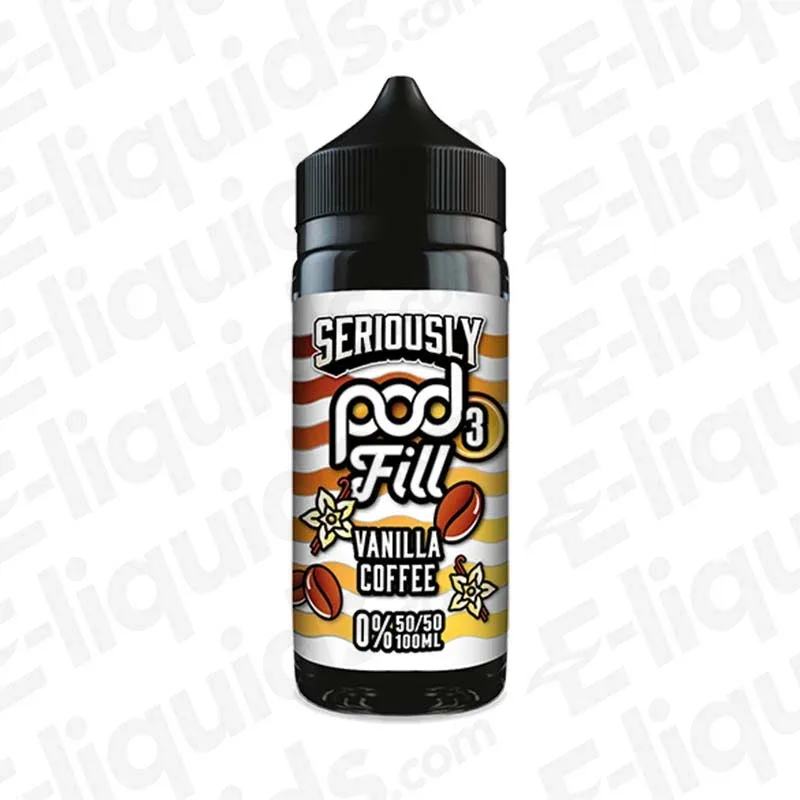 Doozy Vape Co Vanilla Coffee Seriously Pod Fill 3 100ml Shortfill Vape Juice