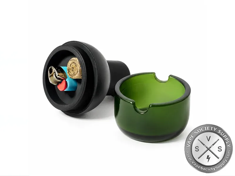 NWTN Home Beacon Lighter Ashtray | Smell-Proof Glass Ashtray - Image 2