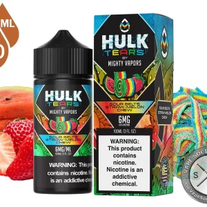 HULK TEARS Sour Belt Straw-Melon Chew 100ml