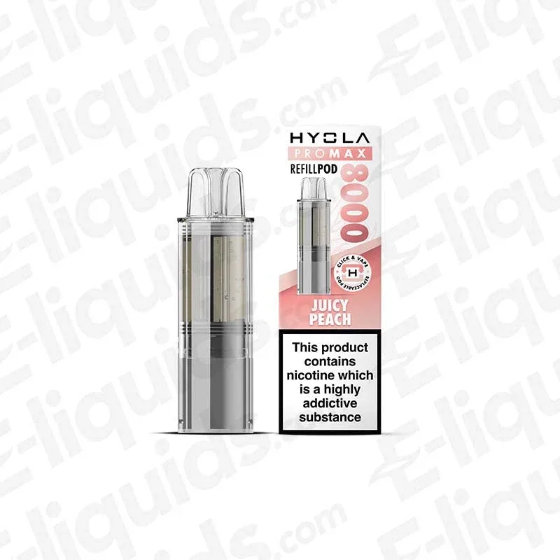 Hyola Pro Max 8000 Juicy Peach Prefilled Pod